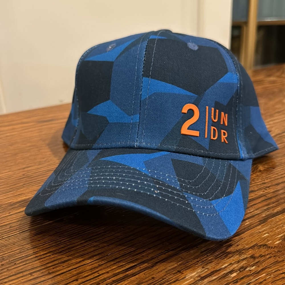 2 Undr blue camo hat
